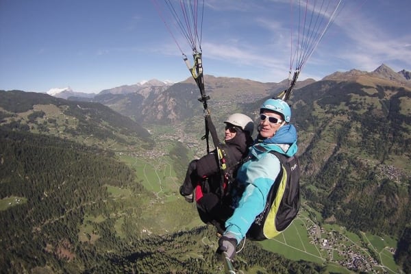 Paragliding in Verbier
