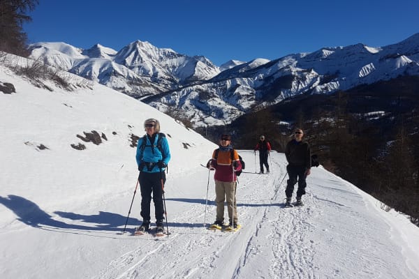 Schneeschuhwandern in Mercantour-Nationalpark