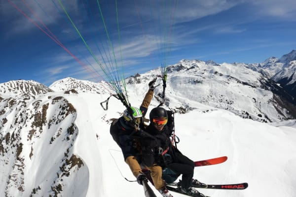 Paragliding in La Plagne, Paradiski
