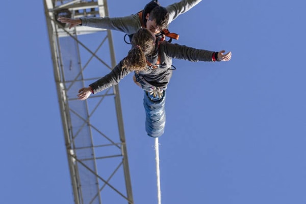 Highest Bungee Jump in Spain (70m) in Lloret de Mar, Costa Brava