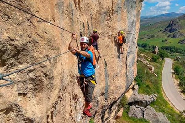 Via Ferrata Croqueta de Obarra level K4 in Beranuy (Huesca), Aragonese Pyrenees