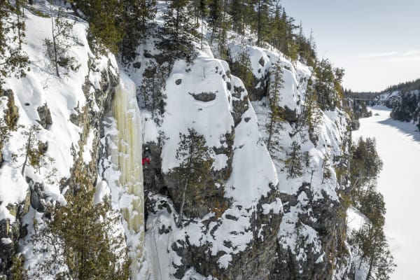 Escalade sur glace à Abitibi-Témiscamingue