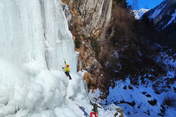 Escalade sur glace à Zillertal