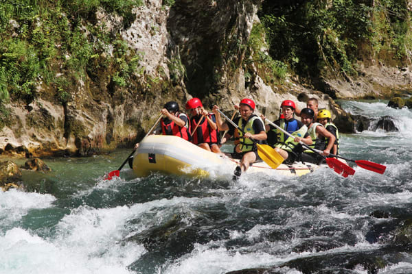 Rafting on the Neretva river in Bosnia and Herzegovina