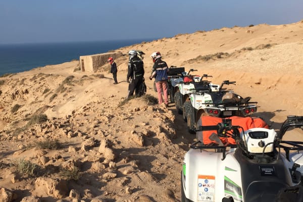 Quad ride between ocean and mountains in Agadir / Taghazout