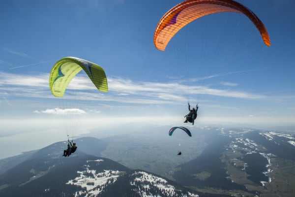 Tandem paragliding flight in Palermo, Sicily