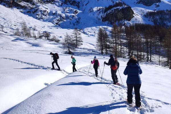 Schneeschuhwandern in Val d'Isère, Espace Killy