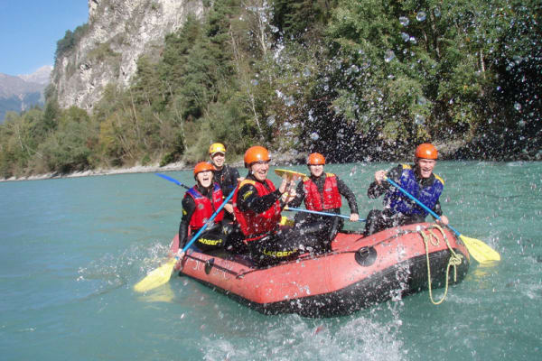 Rafting trip on the Imster Schlucht near Imst