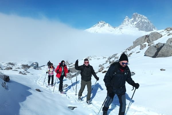 Schneeschuhwandern in Gourette