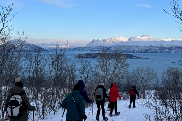 Schneeschuhwandern in Skjervøy