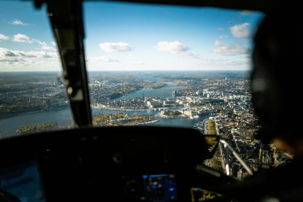 Vuelo en helicóptero en Estocolmo