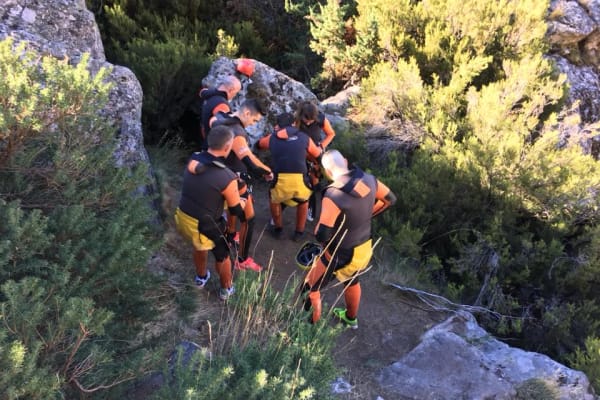 Canyoning in Villalba de la Sierra