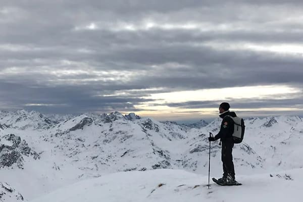 Schneeschuhwandern in St. Moritz