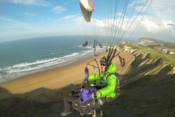 Tandem Paragliding Flight from Sopelana, near Bilbao