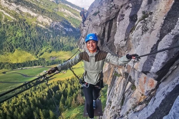 Via Ferrata Yves Pollet-Villard à La Clusaz, près d'Annecy