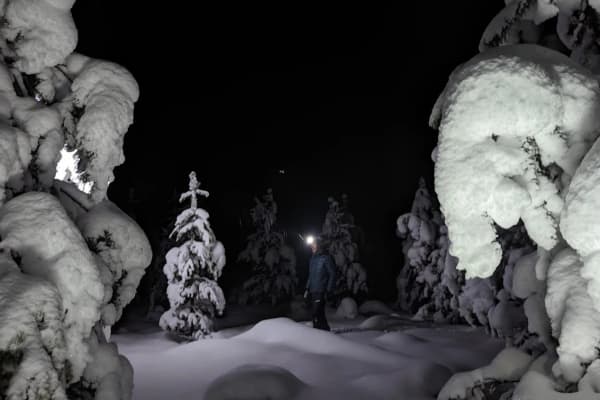 Schneeschuhwandern in Saariselkä