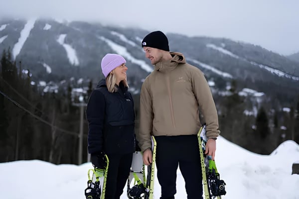 Randonnée en raquettes dans les Monts-Valin, Saguenay–Lac-Saint-Jean