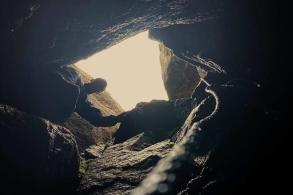 Caving in Svolvær, Lofoten