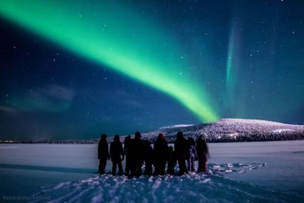 Chasse aux aurores boréales à Pyha