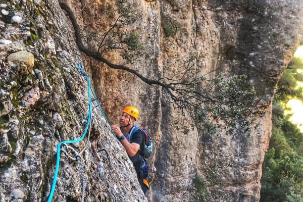 Via ferrata Canal de les Dames near Barcelona