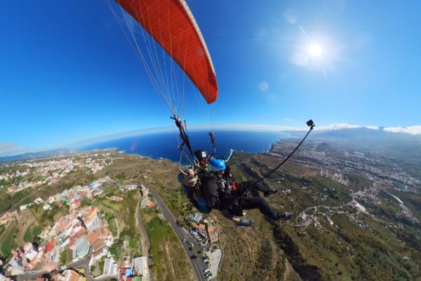 Paragliding in Puerto de la Cruz, Tenerife