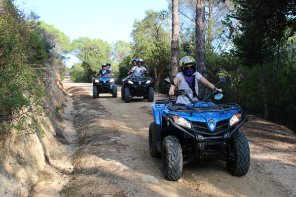 Guided Quad Biking Tour along the coast from Chia, Sardinia
