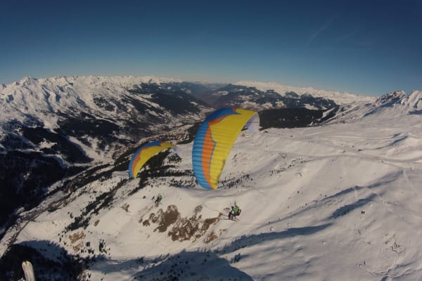 Paragliding in Courchevel, Les Trois Vallées