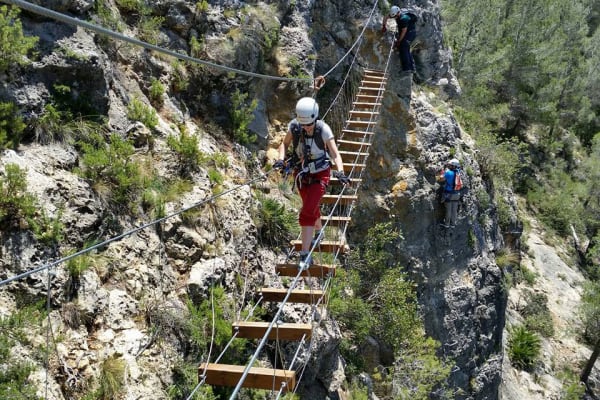 Via Ferrata in Gorgo de la Escalera