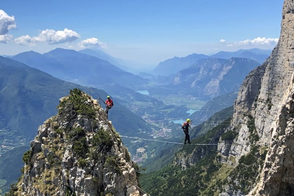 Via Ferrata delle Aquile in Andalo, Brenta Dolomites