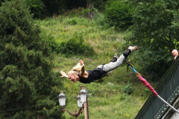 Bungee Jumping (65m) from Napoleon Bridge, Luz Saint Sauveur