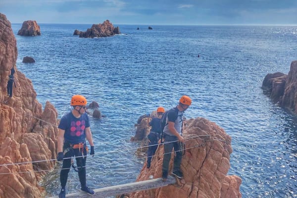 Via ferrata Cala del Molí in Sant Feliu de Guíxols, Costa Brava