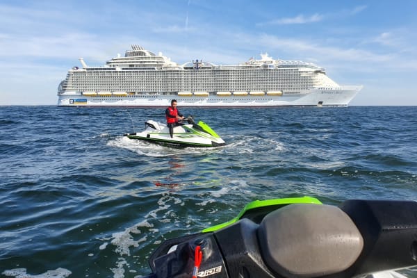Jet ski excursion in Saint Nazaire or Pornic from Préfailles