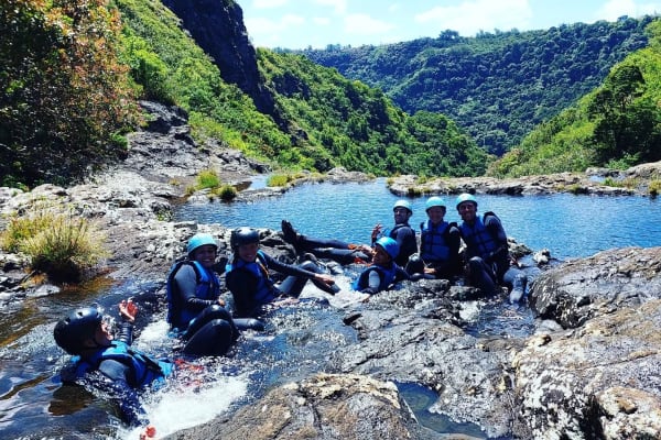 Canyoning in Black River Gorges - Tamarind Falls