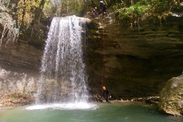 Canyoning in the Tréfonds Pernaz between Lyon and Chambéry