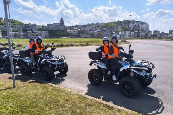 Balade guidée en quad électrique au Tréport / Mers-les-Bains depuis Eu