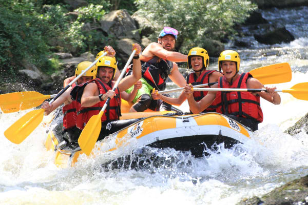 Rafting down the Aude River from Axat