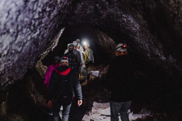 Caving in the Cueva de Las Palomas Lava Tube in Las Manchas, La Palma