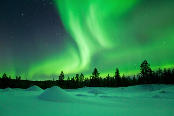 Chasse aux aurores boréales à Piteå