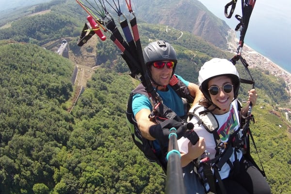 Tandem Paragliding Flight in Tropea, Calabra