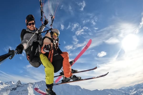 Paragliding in Peisey-Vallandry, Paradiski