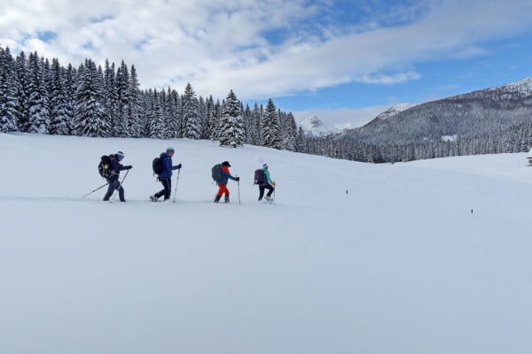 Schneeschuhwandern in Mojstrana