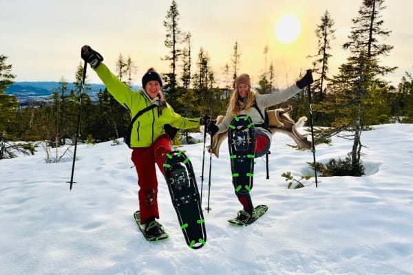 Schneeschuhwandern in Trondheim