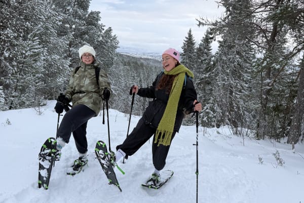 Schneeschuhwandern in Oslo