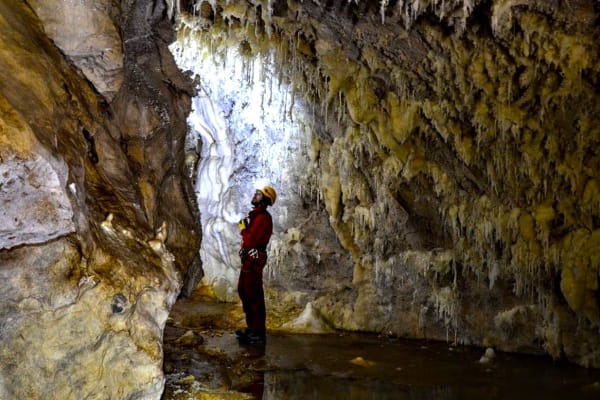 Caving in Antro del Corchia, near Lucca, Tuscany