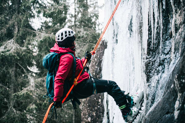 Escalade sur glace à Sälen