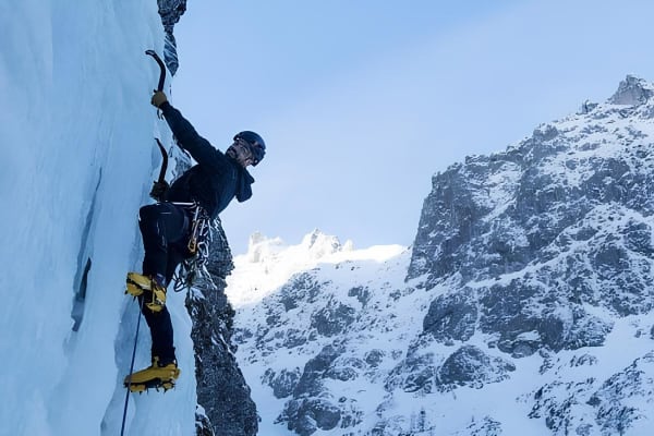 Escalade sur glace à Bled