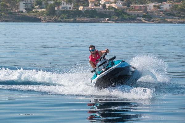 Jet Ski Safari to Palma de Mallorca's Bay from El Arenal