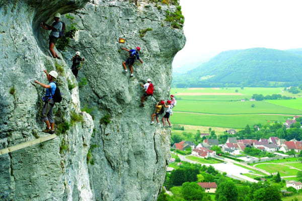 Via Ferrata of la Roche du Mont at Ornans, near Besançon