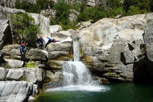 Aquatic Hike in the Tavignano Canyon in Corte