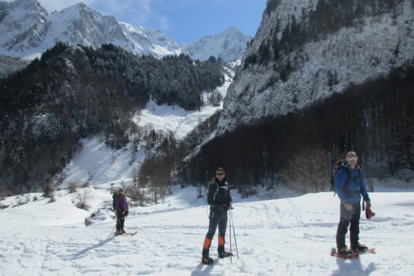 Schneeschuhwandern in Le Somport - Candanchú